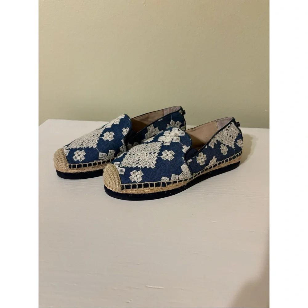 Botkier Sara Embroidered Platform Espadrille Flats - 6.5 - Picture 4 of 8